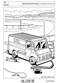 Hot-wheels boyama sayfaları